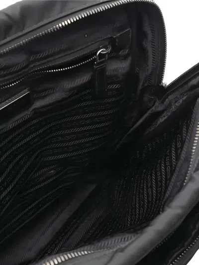 Pre-owned Prada 2010s Saffiano-leather Backpack In Black