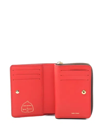 Pre-owned Louis Vuitton X Yayoi Kusama 2021s Bi-fold Wallet In Brown