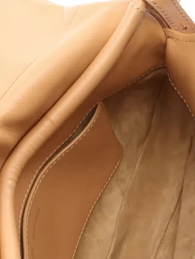 Pre-owned Loewe Paseo Satchel In Neutral