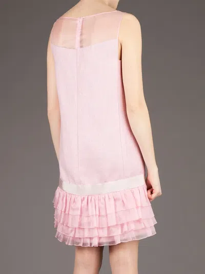 Giambattista Valli Ruffled Sleeveless Dress In Pink
