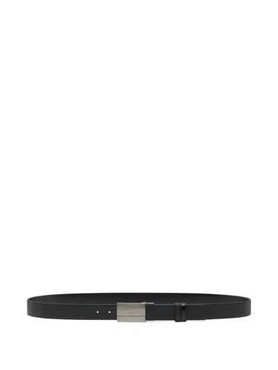 Bally Ollam Adjustable Reversible Belt In Black