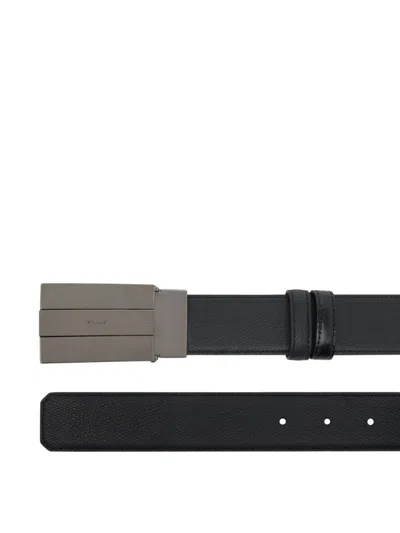 Bally Ollam Adjustable Reversible Belt In Black