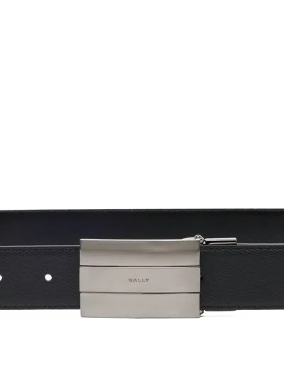 Bally Ollam Adjustable Reversible Belt In Black