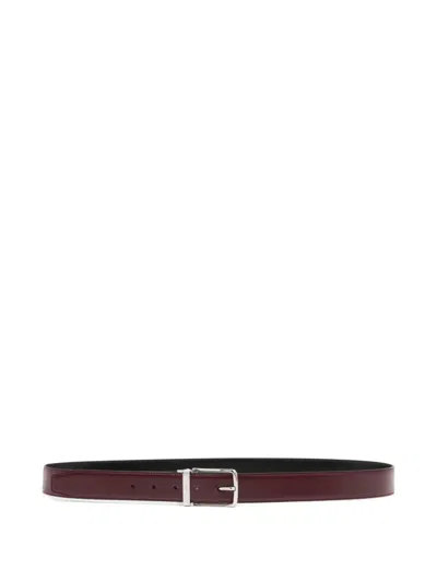 Bally Ketter Adjustable Reversible Belt In Burgundy
