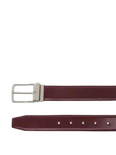 Bally Ketter Adjustable Reversible Belt In Burgundy