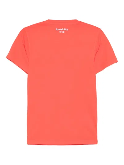 Sporty And Rich Short-sleeved T-shirt In Red
