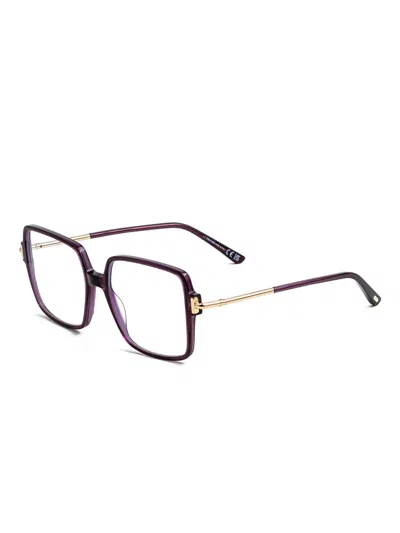Tom Ford Square-frame Glasses In Purple