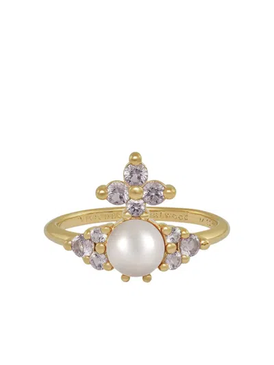 Vivienne Westwood Feodora Orb Ring In Gold