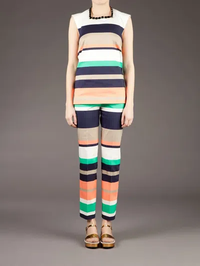 Galitzine Striped Trouser Set In Multi