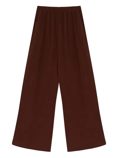 Misci Sun Elasticated-waistband Trousers In Brown