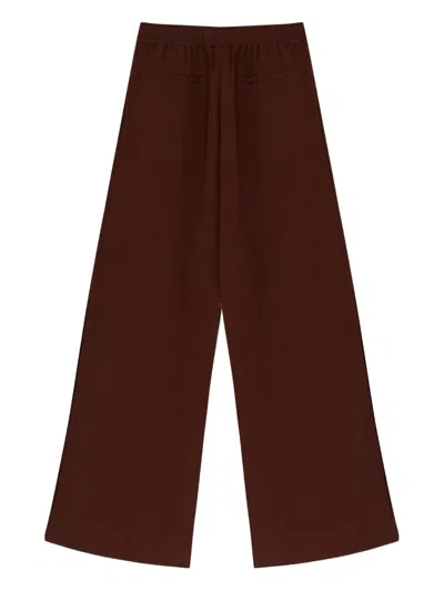 Misci Sun Elasticated-waistband Trousers In Brown