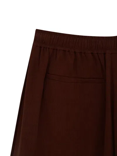 Misci Sun Elasticated-waistband Trousers In Brown