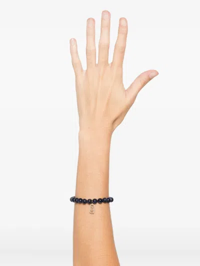 Sydney Evan 14k Yellow Gold Beaded Bracelet In Black