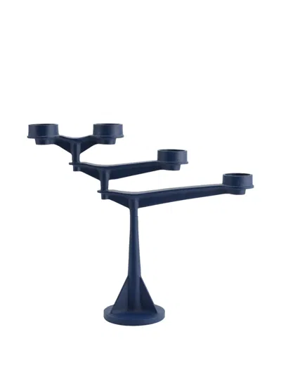 Tom Dixon Spin Candelabra (34cm X 38.6cm) In Blue