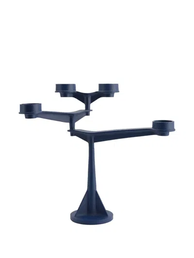 Tom Dixon Spin Candelabra (34cm X 38.6cm) In Blue