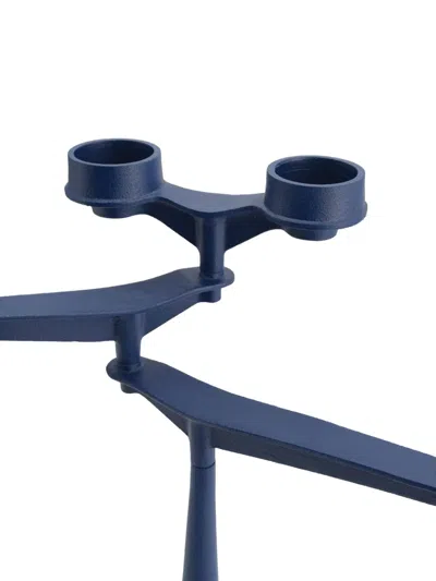 Tom Dixon Spin Candelabra (34cm X 38.6cm) In Blue