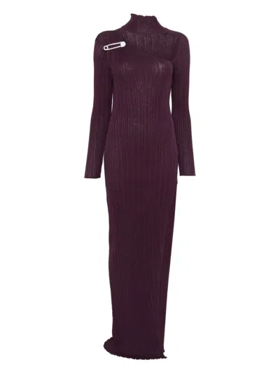 Giuseppe Di Morabito Wool-blend Dress In Brown