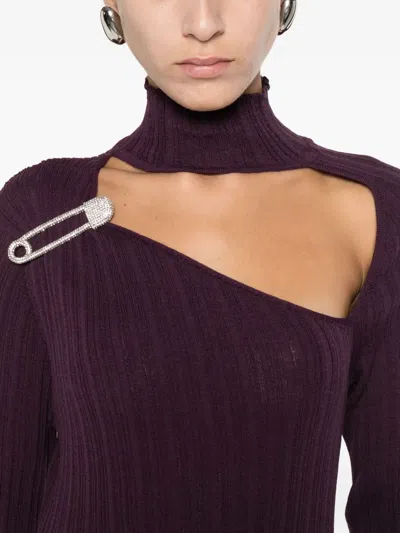 Giuseppe Di Morabito Wool-blend Dress In Brown