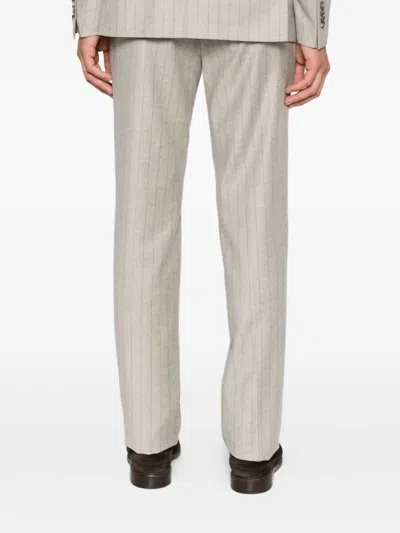 Tagliatore Pinstriped Blazer In Neutral