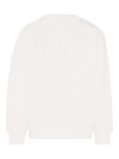 Mc2 Saint Barth White Sweatshirt For Kids With Gingerbread In White