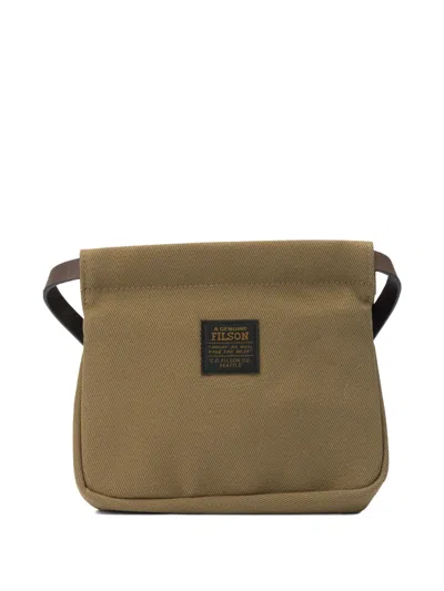 Filson Flap Strap Crossbody Bag In Brown