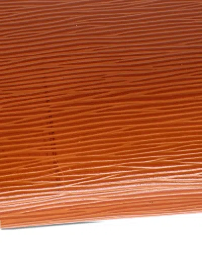 Pre-owned Louis Vuitton Pochette Accessoires Epi Leather Clutch Bag In Brown