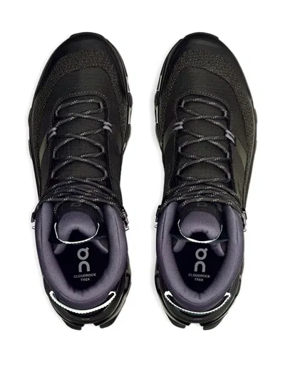 On Running Cloudrock Trek Wp "black/black" Boots In Black