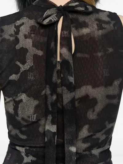 Misbhv Camo Mesh Tank Top In Black