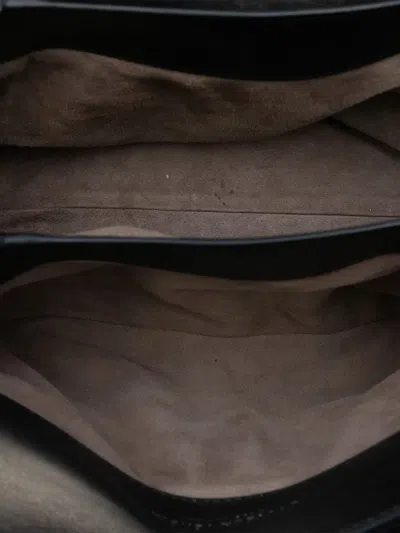 Pre-owned Bottega Veneta 2012-2025 Small Intrecciato Trimmed Metallic Nappa Grommet Piazza Satchel In Brown