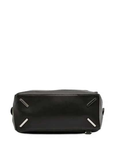 Pre-owned Loewe 2016 Medium Calfskin Puzzle Satchel In Black