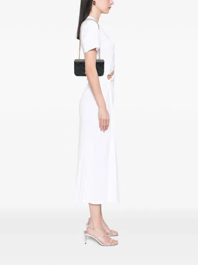 Pre-owned Celine 2023 Triomphe Coated Canvas Claude Chain Shoulder Bag In Brown