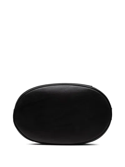 Pre-owned Ferragamo 1990-2020 Leather Gancini Shoulder Bag In Black