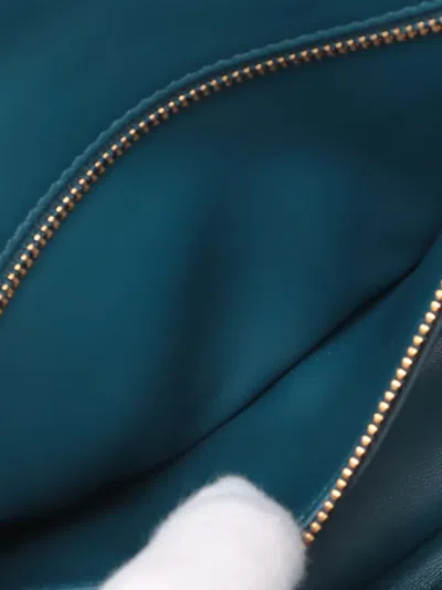 Pre-owned Dior 2021-2025 Medium Calfskin Cannage Supple Caro Bag Crossbody Bag In Blue