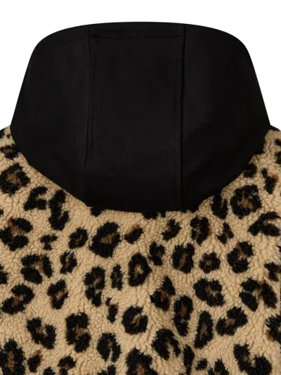 Studio Tomboy Leopard-pattern Hooded Jacket In Brown