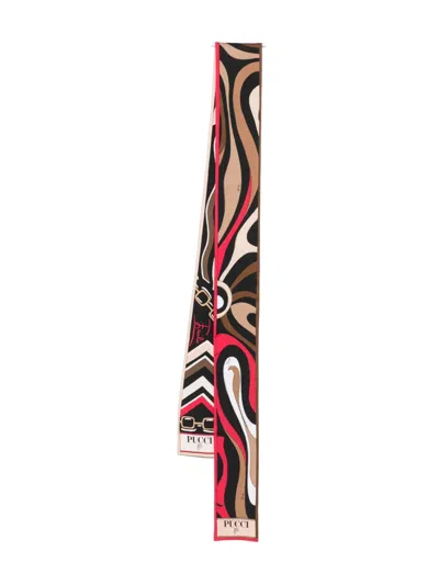 Pucci Abstract-pattern Silk Scarf In Multi