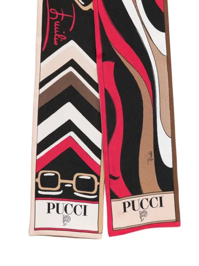 Pucci Abstract-pattern Silk Scarf In Multi