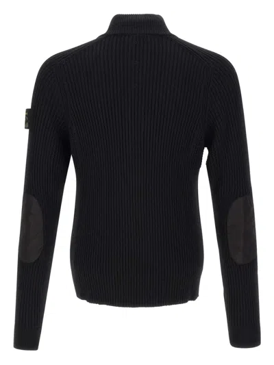 Premiata Ribbed-knit Zip-up Cardigan In Black