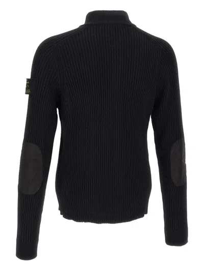 Premiata Ribbed-knit Zip-up Cardigan In Black