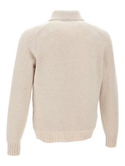 Gran Sasso Buttoned-up Patch-pocket Jacket In Neutral