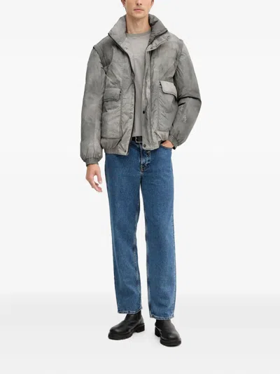 Armani Exchange Padded Pocket Jacket In Gray