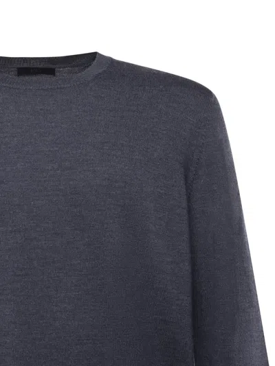 Fay Crew Neck Sweater In Blue