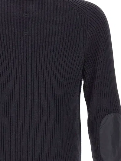 Premiata Ribbed-knit Zip-up Cardigan In Blue