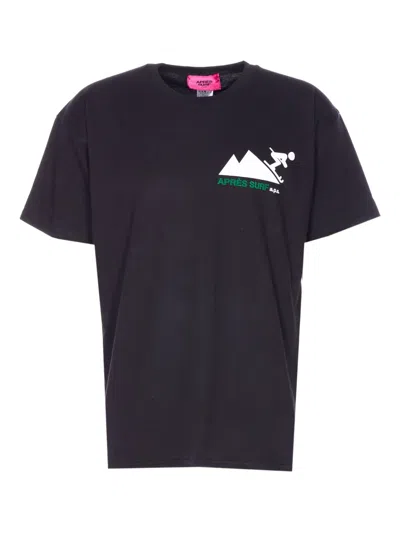 Après Surf Trafoi Crewneck T-shirt In Black