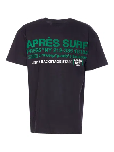 Après Surf Trafoi Crewneck T-shirt In Black
