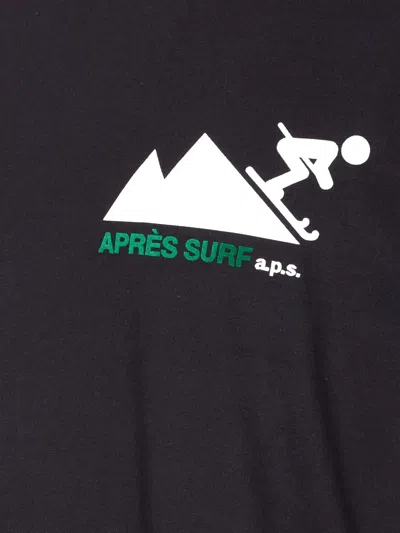 Après Surf Trafoi Crewneck T-shirt In Black