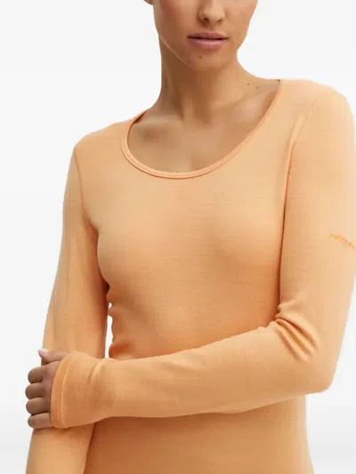 Icebreaker Long-sleeve Round-neck Top In Orange