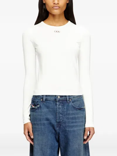 Diesel T-uncutieslong-od T-shirt In White