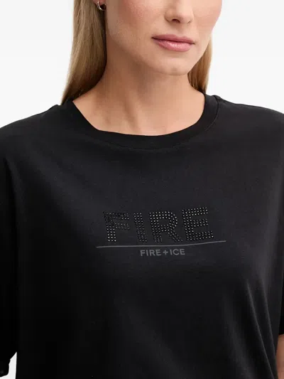 Bogner Fire+ice Sinja Embellished T-shirt In Black