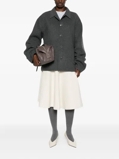 Extreme Cashmere Single-breasted Jacket In Gray