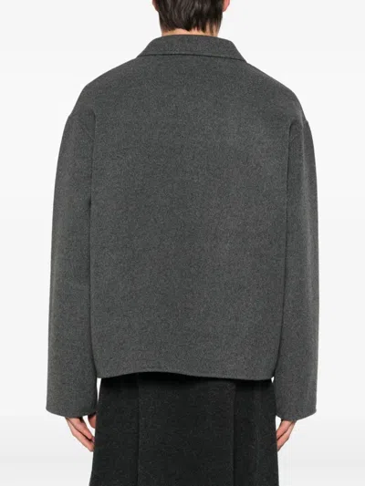 Extreme Cashmere Single-breasted Jacket In Gray